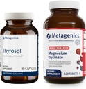 Groupe Métagène - Thyrosol et Glycinat de magnésium - 90 Compte de Thyrosol pour la santé thyroïde - 120 comprimés de Glycinat de magnésium pour le soutien du système nerveux