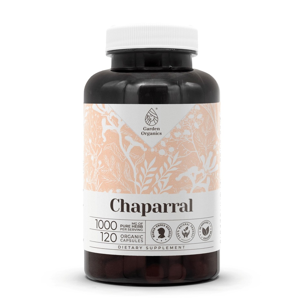 Chaparral 120 Capsules (Larrea tridentata) Feuilles séchées et fleurs (120 Nombre)