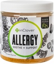 Dans Clover Natural Dog Allergy Relief Supplement with Turmeric - BioResiliant Treat Powder Supplement pour les chiens avec des allergies saisonnières, la mangosteen aide à maintenir des niveaux d'histamine