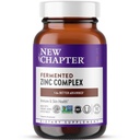 Nouveau chapitre supplément de zinc, complexe de zinc fermenté, ONE quotidien pour le soutien immunitaire + santé de la peau, formule de balançant minéral riche en cuivre, facile à avaler et à digérer, 90 comte (3 mois d'approvisionnement)