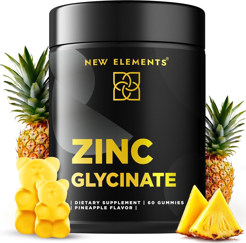 Zinc Glycinat Gummies pour les adultes.com Suppléments de zinc 50mg.com soutient la santé immunitaire.com Métabolisme Supplément de soins de la peau.com Vegan.com Non-OGM.com Sans gluten.
