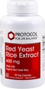 Protocole Riz de levure rouge 600 mg - Fabriqué avec du riz de levure rouge biologique - Sans lait et sans oeufs - 90 capsules de légumes