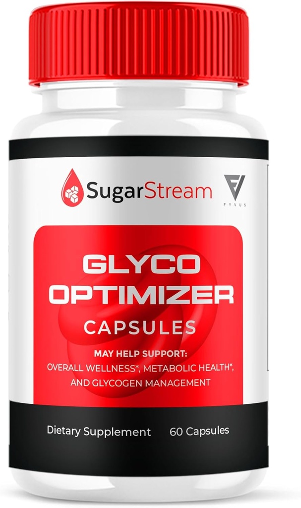 Sugar Stream Glyco Optimizer Capsules, SugarStream Advanced Glyco Optimizer et Supplément de soutien du sang, Sugar Stream Maximum Strength Glycogen Support Multivitamine Formule (60 Capsules)