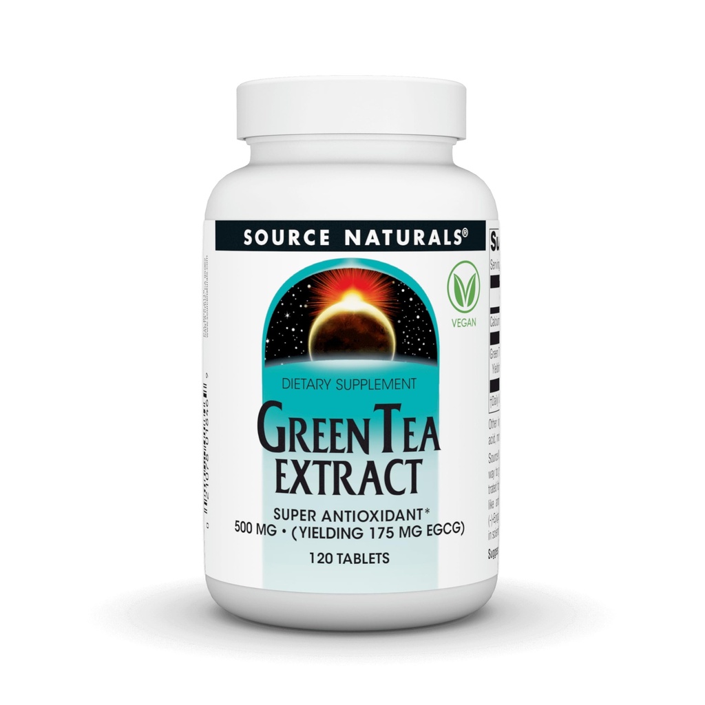 Source Naturals Extrait de thé vert 500 mg Super Antioxydant - 120 comprimés