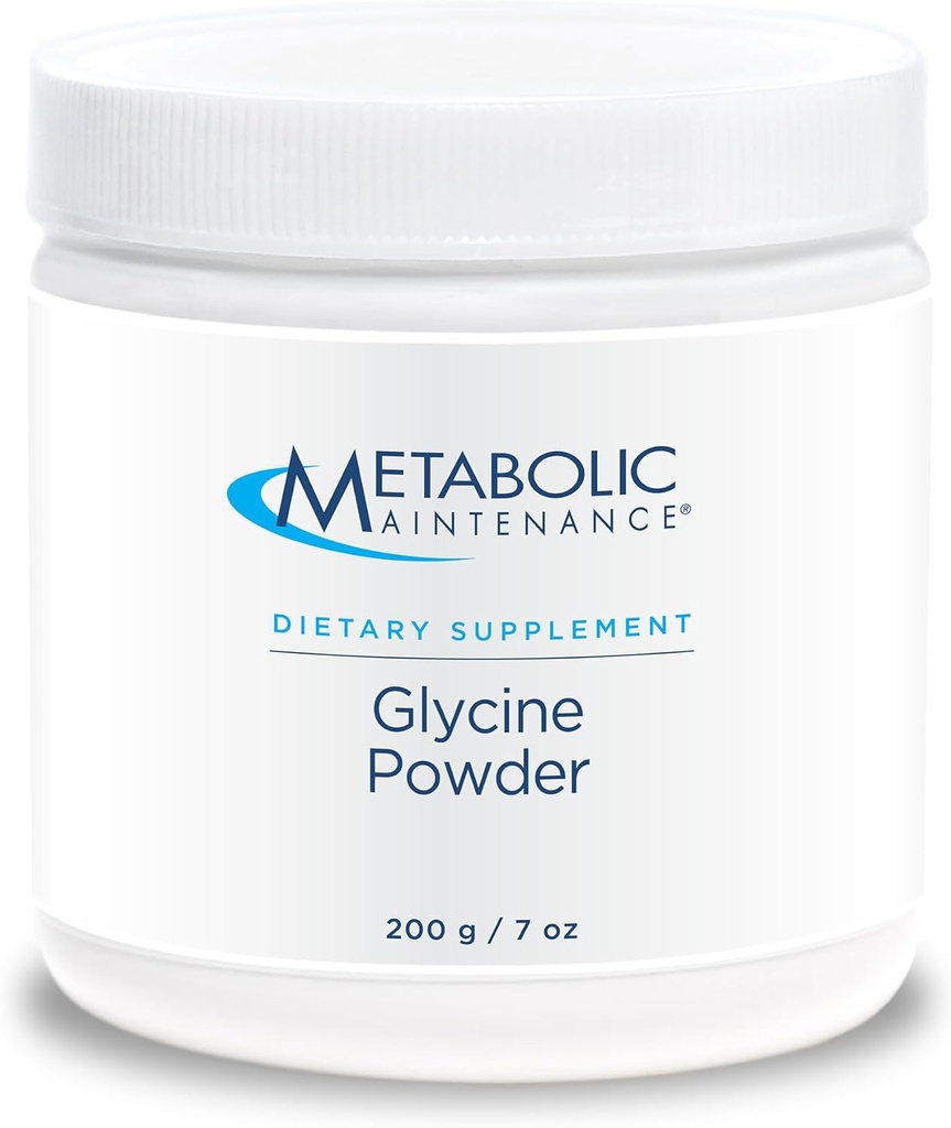 Maintenance métabolique Poudre de Glycine, 200g - support calm, désintoxication du foie, santé articulaire et production de collagène - supplément acide amino