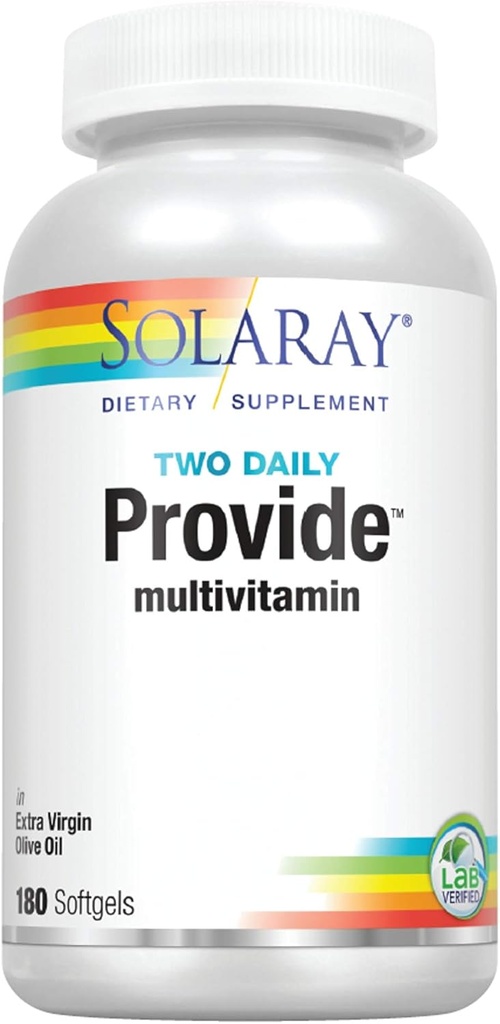 SOLARAY Fournir des multivitamines Deux par jour 180 CT
