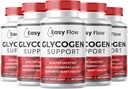 (5 Pack) Capsules de support de Glycogen à flux facile, Formule d'optimisation de Glyco EasyFlow Premium, Nettoyeur de vaisseaux sanguins naturels, Ingrédients naturels (300 Capsules)