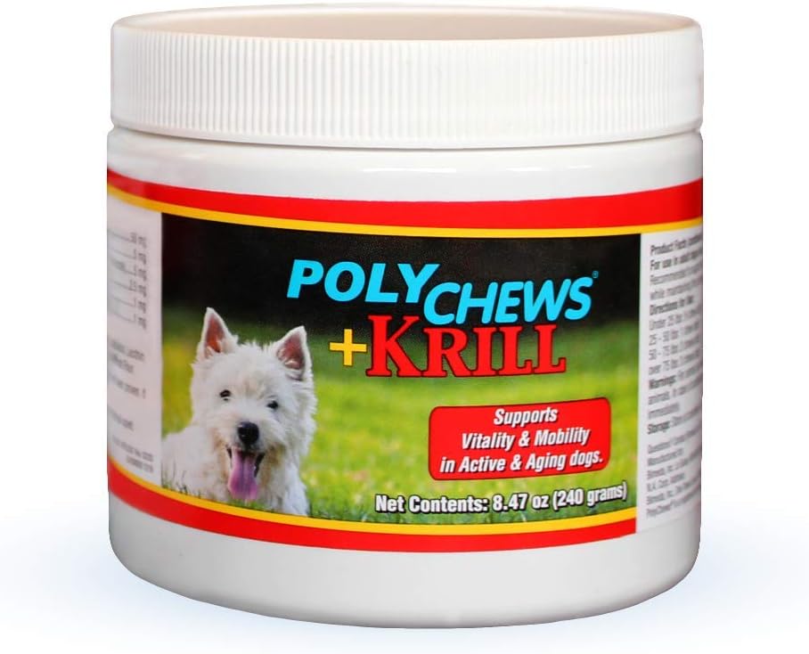 Formule avancée Bimeda avec Krill et Beta Glucans, Soft Chews pour le soutien conjoint et la santé globale, 60ct