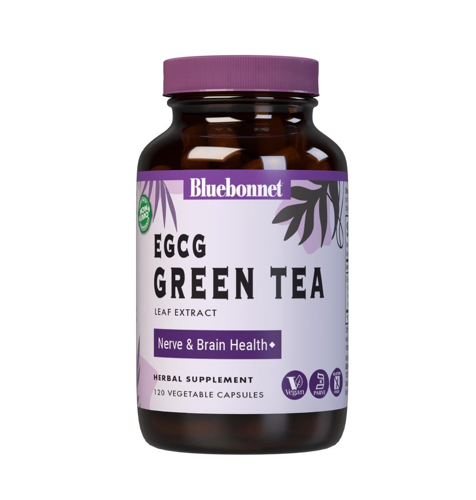 BlueBonnet EGCG Green Tea Leaf Extract Supplement, 120 Count