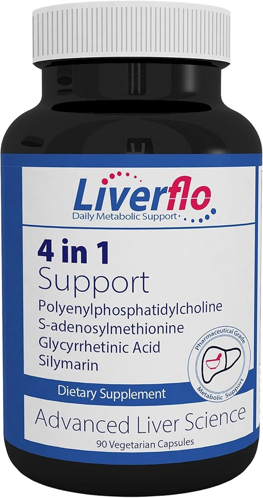 Foie NutrasalFlo Foie Soutien PPC Polyénylphosphatidylecholine S-adesnosylméthionine Glycyrrhétinique Acides Silymarin Supplément Capsules végétariennes
