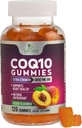 CoQ10 Gummies 100mg - 3X Strength, High Absorption, Supplément antioxydant pour la santé cardiaque et la production d'énergie, Ultra Coenzyme Q10 Vitamines, Coq 10 Suppléments, Non-OGM - 120 CoQ10 Gummies