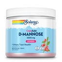 SOLARAY D-Mannose avec CranActin Cranberry AF Extract Powder, 2000 mg, 400 mg d'extrait de canneberge, Healthy Urinary Tract Support, Saveurs naturelles organiques, 30 portions, 8 oz