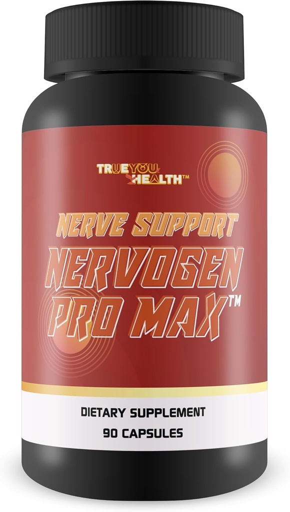 Nerve Support Nervogen Pro Max - Formule Premium de soutien de la santé Nerve - Soutien Gonflement réduit pour aider à soulager le malaise Nerve - Vitamine C, Vitamine D, Turmère - Promouvoir un flux sanguin optimal