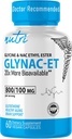Supplément NAC de GlyNAC-ET N-acétyl Cysteine Ethyl Ester - 20x Plus Biodisponible que GlyNAC - Glycine et N-acétylcysteine Ethyl Ester Anti Vieillissement Supplément, Boost Gultathion (60 Capsules)