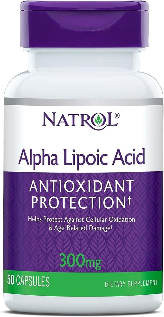 Natrol acide alpha lipoïque 300 milligrammes - 50 capsules (emballages de 3)