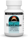 Source Naturals HydroxoCobalamine, Vitamine B-12, 1 mg - 60 Lozanges aromatisées aux cerises