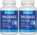 Supplément du cerveau de Provasil pour la mémoire, la concentration, l'humeur et l'humeur de Ginko Flavonoïdes, Bacopa Monnieri et Biotin