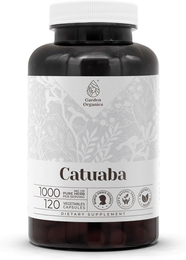 Catuaba 120 Capsules | High-Potency Herbal Dietary Supplements | Made with Vegetable Capsules and Catuaba (Trichilia catigua, Erythroxylum vacciniifolium) Dried Bark (120 Count)