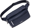Sacgallini Securtex Antivol Ceinture Fanny Pack pour femmes RFID Portefeuille verrouillage zipper-voyage sac croisé