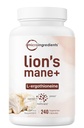 Micro-ingrédients Lions Lamane Supplément Capsules, 240 Capsules Veggie avec L-Ergothioneine, 4 mois d'approvisionnement