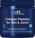 Life Extension Peptides de collagène pour la peau et les articulations, Collagène types I, II et III dans une poudre facile-Mix, sans gluten, sans OGM, poids net 343 grammes