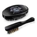 Brosse à barbe pour les hommes - Brosse à barbe à poitrine naturelle - Brosse à moustache pour les hommes - Ensemble de grooming premium par Hunter Jack