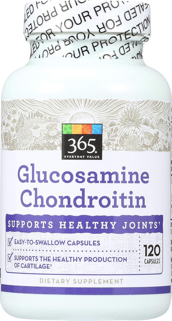365 par le marché des aliments entiers, glucosamine Chondroïtine, 120 Nombre