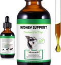 Soutien au rein pour chiens, soutien au rein Les gouttes de supplément à base de plantes soutiennent la santé de la fonction rénale et le système urinaire chez les chiens rétablissant l'appétit normal 2 oz