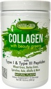 Verts essentiels, Collagène avec Verts de beauté biologique avec Peptides de Type I et de Type III. Saveurs naturelles. Supplément alimentaire. Blé Herbe, Orge, Spiraling, Kale, Alfalfa et plus. 10,6 oz