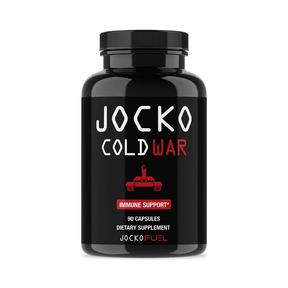 Supplément de soutien pour les Immunes de carburant Jocko - Elderberry avec du zinc et de la vitamine C pour les adultes - Immune Defense with Vitamine C, D3, Superfoods, Herbes et Minéraux (90 capsules)