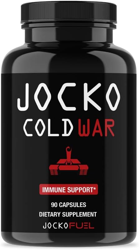 Supplément de soutien pour les Immunes de carburant Jocko - Elderberry avec du zinc et de la vitamine C pour les adultes - Immune Defense with Vitamine C, D3, Superfoods, Herbes et Minéraux (90 capsules)