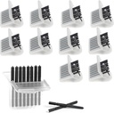 (80 Pcs) Filtres à cire Cerustop pour appareils auditifs pour les appareils phonak, filtres à cire pour appareils auditifs Resound, Widex et Unitron, appareils auditifs Pièces de rechange Kit de nettoyage Accessoires Outil(10 Packs)