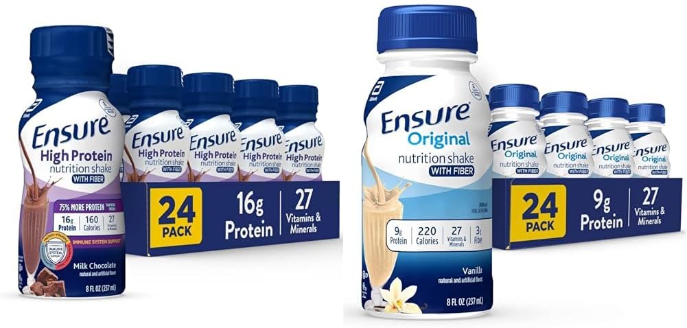 Assurez-vous que la haute teneur en protéines agite la nutrition avec la fibre et assurez-vous que la nutrition liquide de vanille originale agit avec la fibre sans gluten