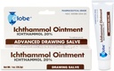 Globe Ichthammol Ointment 20% (Salve de dessin) 1 OZ - Soin apaisant de la peau, traitement de l'eczéma, de l'acné, des boils, des attelles, des piques d'abeilles - Force maximale