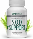 Nutriceutiques américains – S.O.D. Support – 190 Capsules – Support Production Naturelle de Super Oxyde Dismutase – Détruites Radicals Libres, Supports Détoxification intracellulaire et Facile à avaler