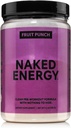 NAKED Fruit Punch Energy - Supplément de préentraînement propre pour les hommes et les femmes, Vegan Friendly, No Added Sweeteners, Colors or Flavors - 30 portions