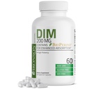 Bronson DIM 200 MG Supplément Diindolyméthane avec BioPerine pour l'absorption accrue, le métabolisme et le maintien des niveaux d'hormone équilibrés, 60 capsules végétariennes