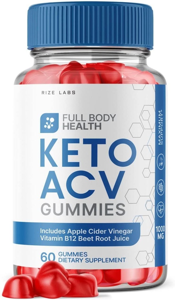 rize labs - Complete Body Health Keto ACV Gummies for Advanced Weight Loss Support Max Strength Formula for Full-Body Energy (60 Gummies)