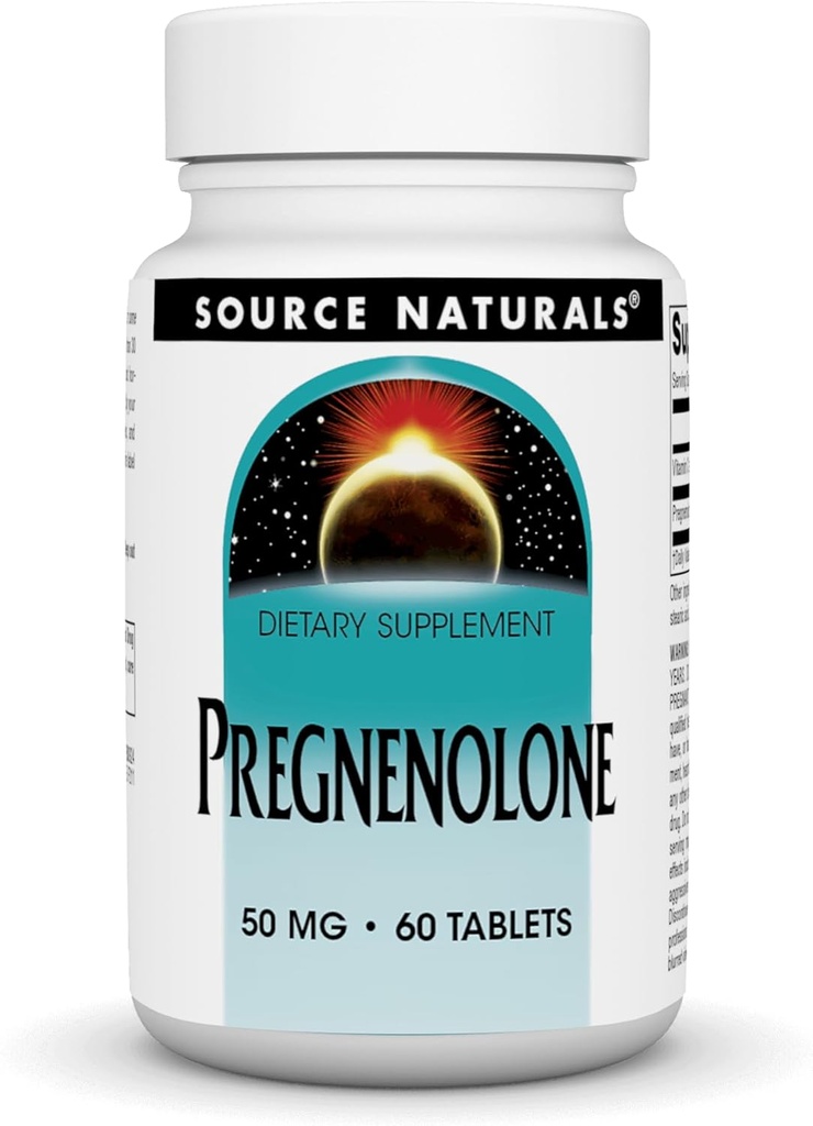 Source Naturelles Pregnénolone* 50mg - 60 comprimés