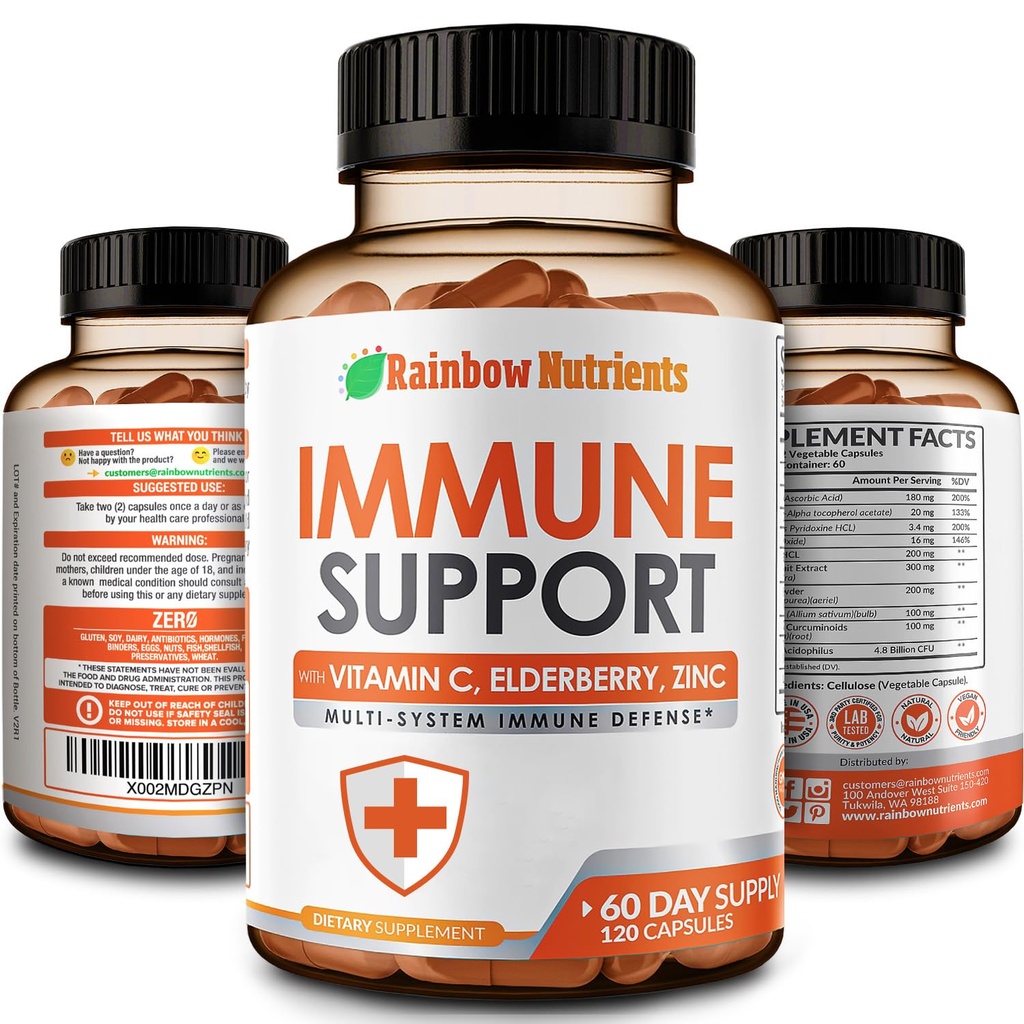 10 en 1 Supplément de soutien immunitaire (pas de remplissage)