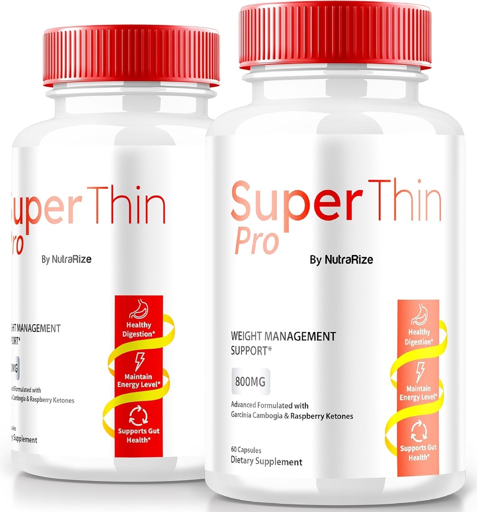 (2 Pack) SuperThin Pro Pills, Super Thin Pro Weight Loss & Balanced Nutrition, Official Keto Formula, Natural Supplement to Transform Your Body and Overall Health, SuperThinPro Review (120 Capsules)