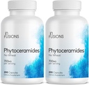 Phytocéramides 200 Capsules Réparation de la peau Rejuvenation Support anti-âge Céramides dérivés de la plante 700mg Sans gluten Non-OGM (2)