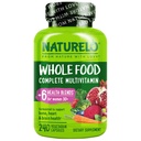 NATURELO Whole Food Multivitamin for Women 50+ (Iron Free) with Vitamins, Minerals, & Organic Extracts - Supplement for Post Menopausal Women Over 50 - No GMO - 240 Vegan Capsules