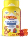 Multivitamine quotidienne pour les enfants, vitamine C, D3 pour le soutien immunitaire Cerise, fraise, orange, ananas et bleuets, 70 Gummies de comte