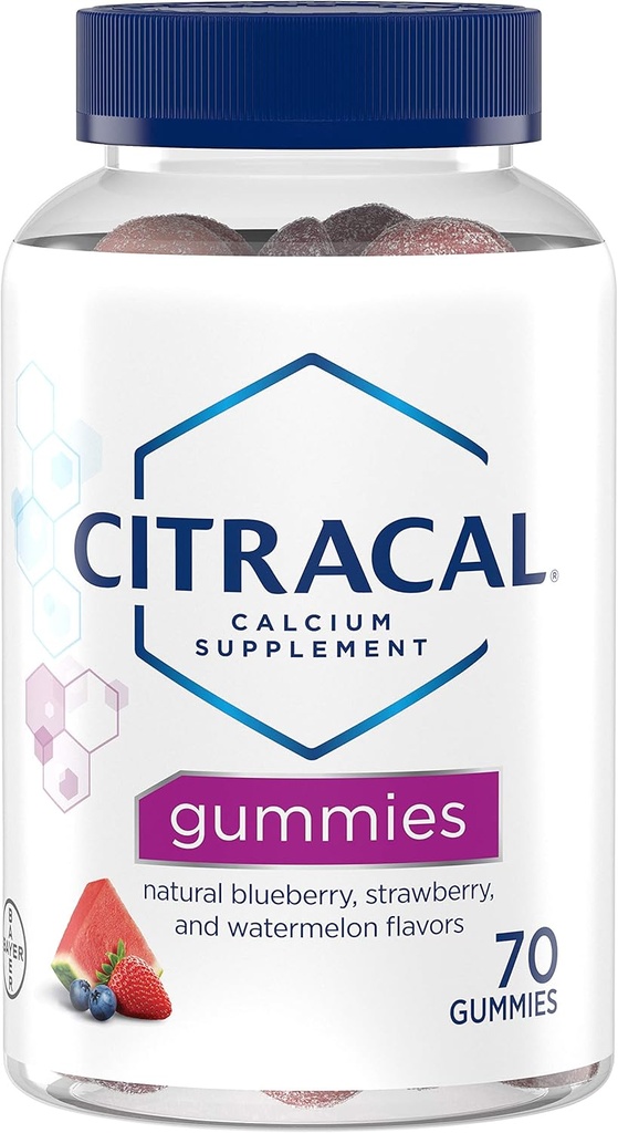 Supplément de calcium Citracal Gommies 70 ea (paquet de 5)