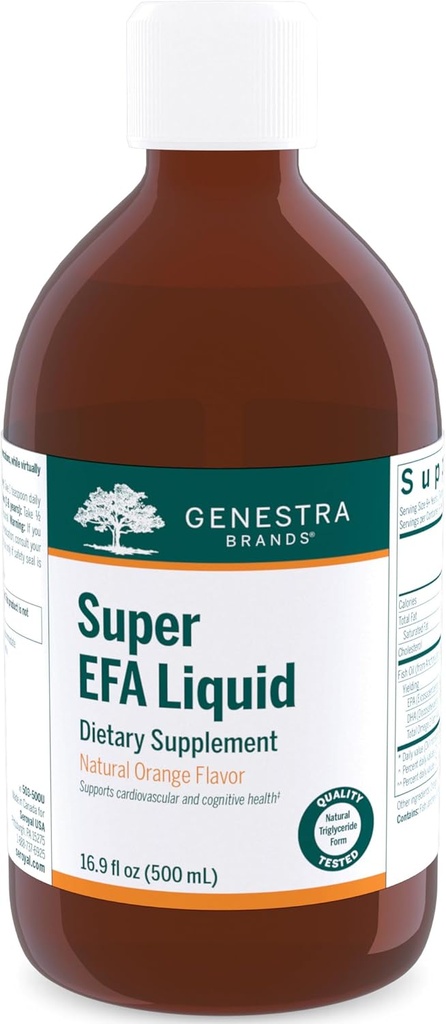 Genestra Brands Super EFA Liquid (en anglais seulement) soutient la santé cardiovasculaire et le développement du cerveau, des yeux et des nerfs chez les enfants.