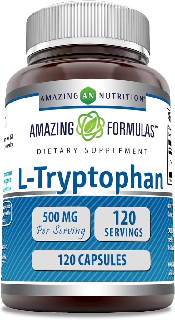 Formules étonnantes L-Tryptophhan Amino Acid Supplement (en anglais seulement) 500 Mg par portion (en anglais seulement)