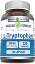 Formules étonnantes L-Tryptophhan Amino Acid Supplement (en anglais seulement) 500 Mg par portion (en anglais seulement)