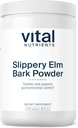 Vital Nutrients Slippery Elm Bark Powder | Herbal Leaky Gut Support | Vegan Gastrointestinal Support for Regular Bowel Movements | Gluten, Dairy, Soy Free | Non-GMO | 2500mg