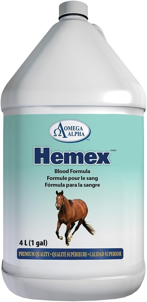 Constructeur de sang Omega Alpha pour chevaux - Gallon (128 onces)